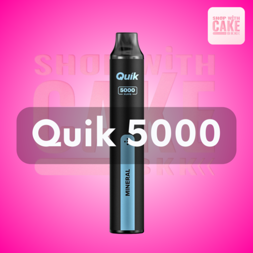 KS Quik 5000 Puffs ราคาส่ง พอตใช้แล้วทิ้ง KS กลิ่นชัด รสอร่อย ยอดนิยมในไทย สูบได้ 5000 คำ พอต 5000 คำ ต้อง Quik เท่านั้น ราถูก ส่งด่วน กทม มีโปรส่งฟรีพัสดุ