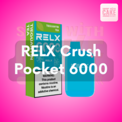 Relx Crush 6000 puffs ราคาส่ง พอตใช้แล้วทิ้ง รีแลค ครัช 6000 คำ รุ่นใหม่ล่าสุด 2024 ไร้รั่วซึม มีให้เลือกกว่า 20 กลิ่น ราคาถูก ส่งด่วน กทม มีโปรส่งฟรีพัสดุ