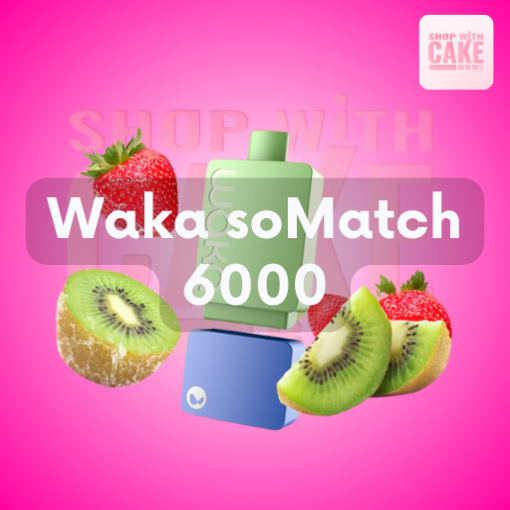 Waka soMatch 6000 Puffs พอตใช้แล้วทิ้ง วาก้า 6000 คำ ราคาส่ง รุ่นใหม่ 2024 มีให้เลือกกว่า 15 กลิ่น ขายวาก้า 6000 คำ ราคาถูก ส่งด่วน กทม มีโปรส่งฟรีพัสดุ