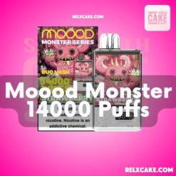 MOOOD Monster Series 14000 Puffs ราคาส่ง พอตใช้แล้วทิ้ง 14000 คำ จากแบรนด์ Moood มีให้เลือกถึง 15 กลิ่นแสนอร่อย ใช้ได้นาน ขาย Moood 14K ราคาถูก ส่งด่วน